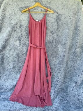 GAP | Pink Maxi Dress with Waist Tie | XS